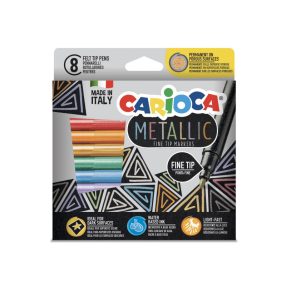 Carioca Metallic filctoll szett 8 db
