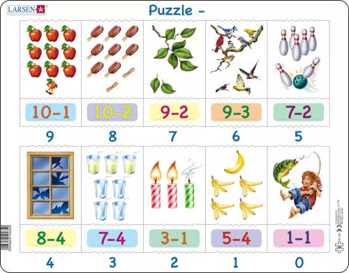 Larsen puzzle - Matematika - Kivonás