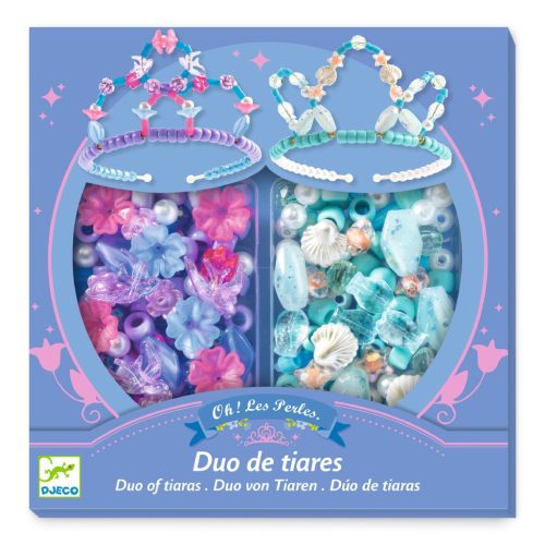 Ékszerkészítő készlet - Páros tiara, kék - Duo of tiaras, Blue