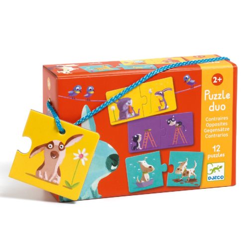 Párosító puzzle - Ellentétek, 24 db-os - Opposites