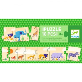   Sorozatkirakó puzzle - Kicsi és nagy, 10 db-os - Small and big
