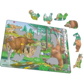 Larsen puzzle- Az északi erdő élővilága