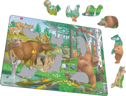 Larsen puzzle- Az északi erdő élővilága
