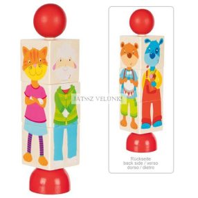 Forgatható puzzle, állatok