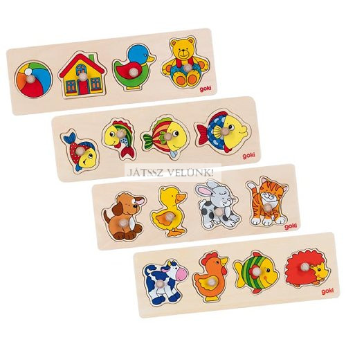 Foganytyús puzzle, állatok.