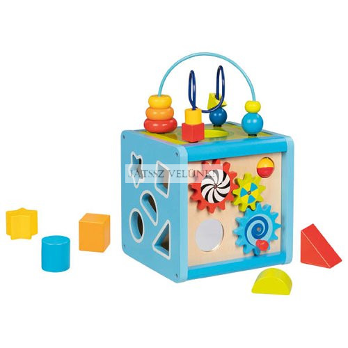 Fa készségfejlesztő kocka.