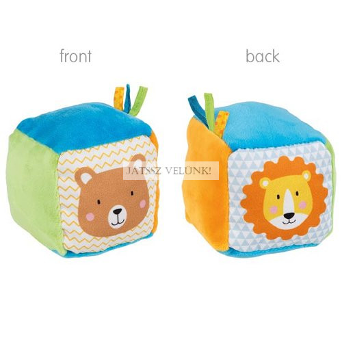 Kocka ráncos fóliával és csengővel