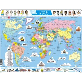 Larsen puzzle - A Világ - Politikai térkép