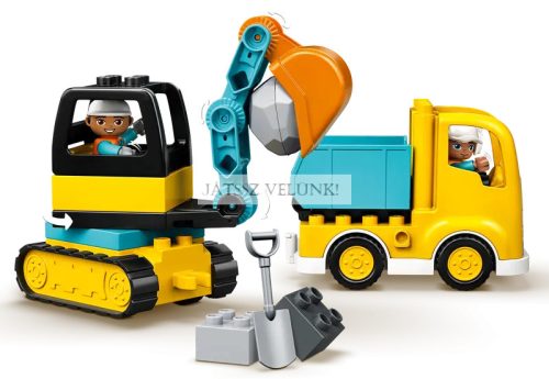 LEGO® DUPLO® 10931 TEHERAUTÓ ÉS LÁNCTALPAS EXKAVÁTOR