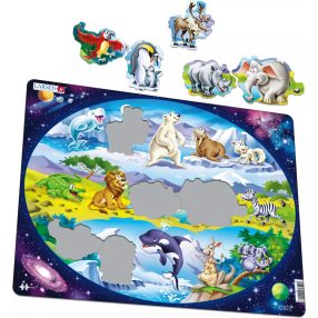Larsen puzzle- Állatok a világ minden tájáról