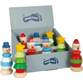 Karácsonyi egymásra rakható figurák