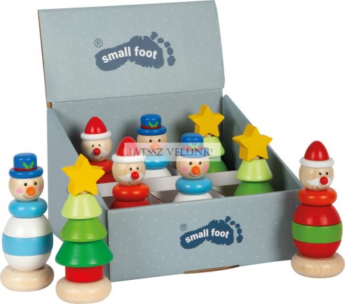 Karácsonyi egymásra rakható figurák