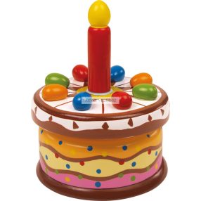 Zenélő születésnapi torta