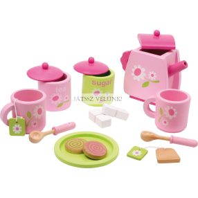 Gyerek teáskészlet virágmintával